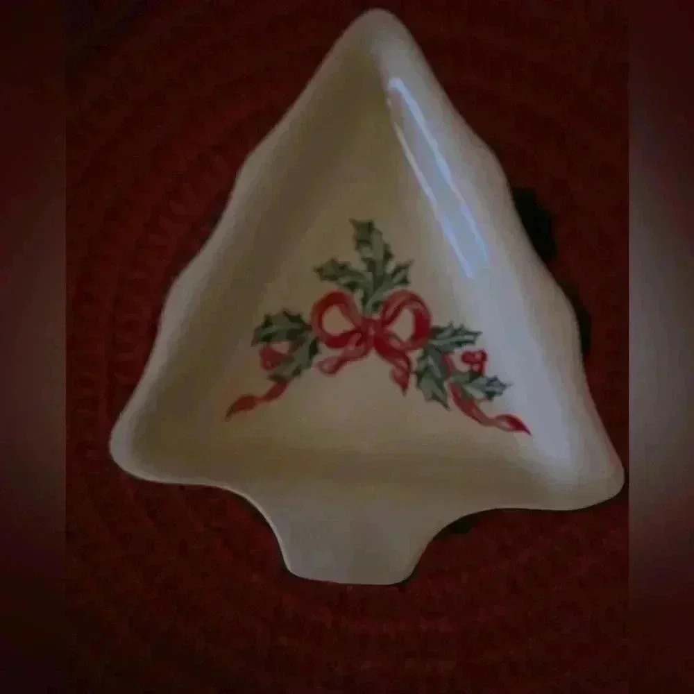 Christmas Tree international China dish 7 inch height 6 inch wide . Decorative